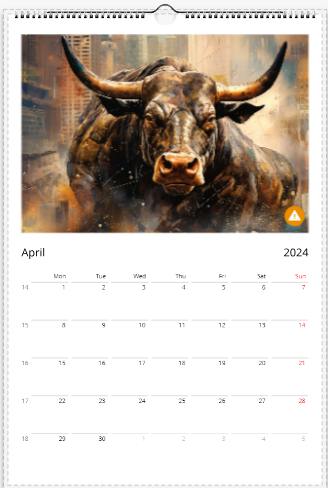 Modern Stock Market Calendar