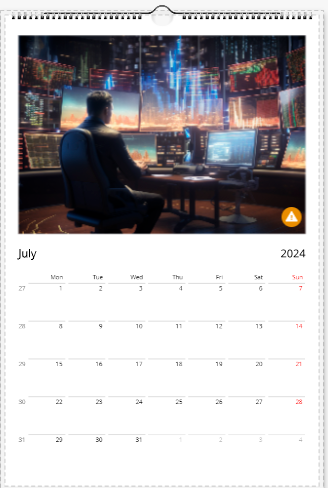Modern Stock Market Calendar