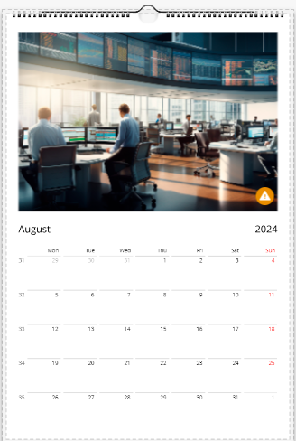 Modern Stock Market Calendar