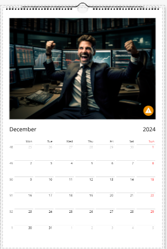 Modern Stock Market Calendar