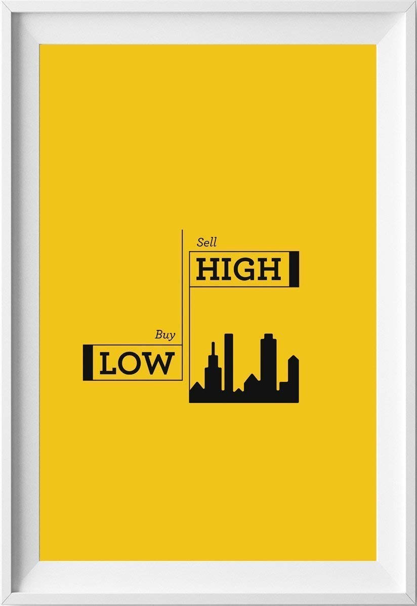 STOCK MARKET SAYINGS POSTER PACK. 5 great designs for 5 of the most well known investing sayings