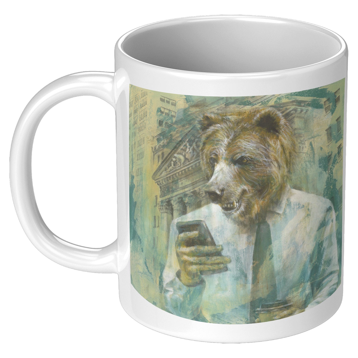 Bull & Bear Stock Market Mug