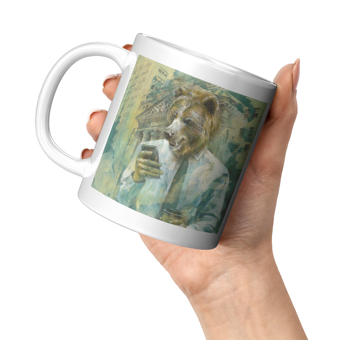 Bull & Bear Stock Market Mug