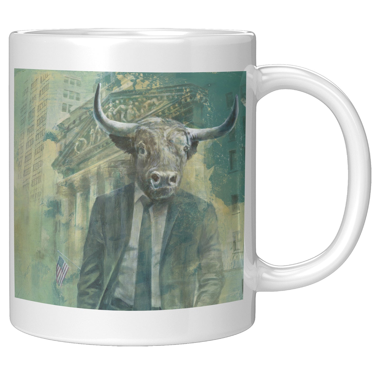 Bull & Bear Stock Market Mug