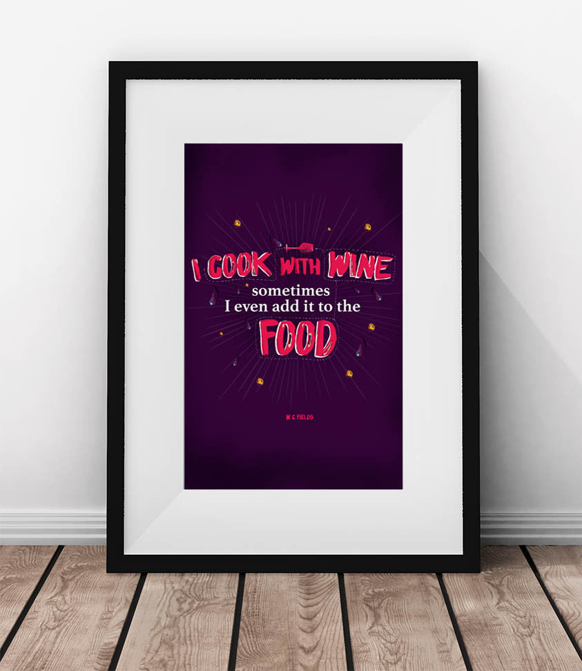 I cook with wine - QUOTATIUM