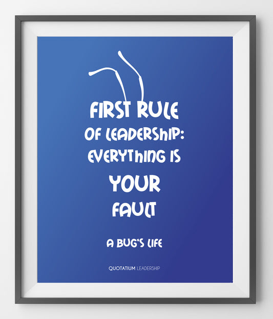 First rule of leadership - QUOTATIUM - 1