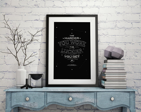 The harder you work the luckier you get