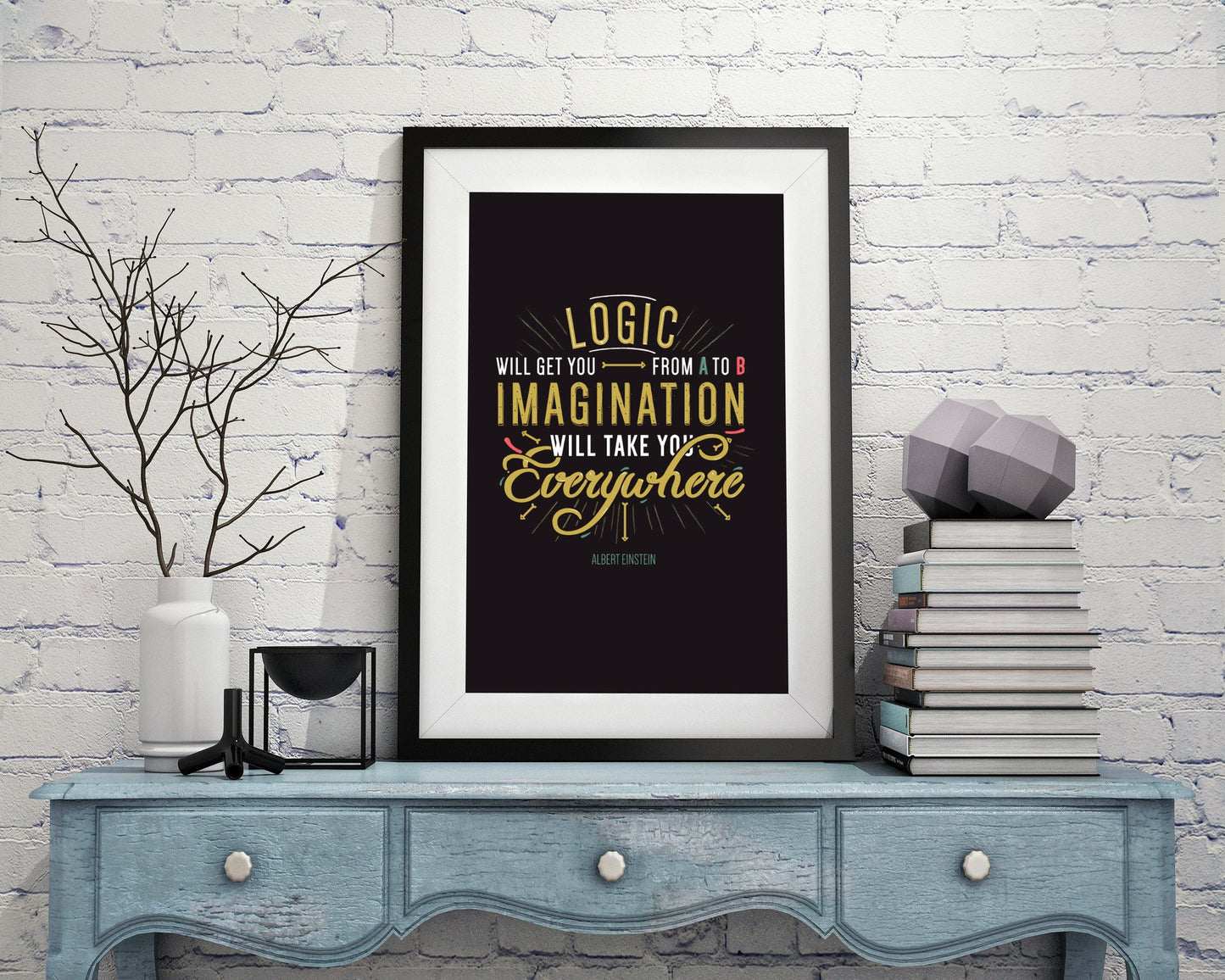 IMAGINATION. Einstein poster