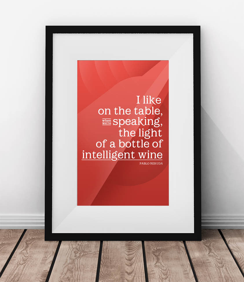 The light of a bottle of intelligent wine. - QUOTATIUM