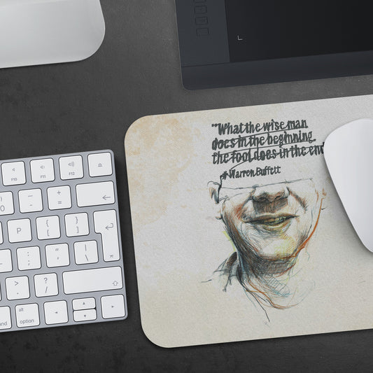 Warren Buffett Quote Mousepad
