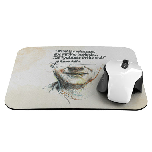 Warren Buffett Quote Mousepad