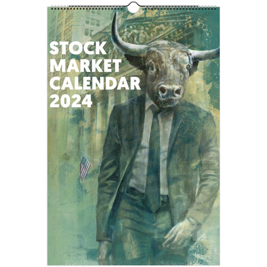 Vintage 2024 Stock Market Wall Calendar