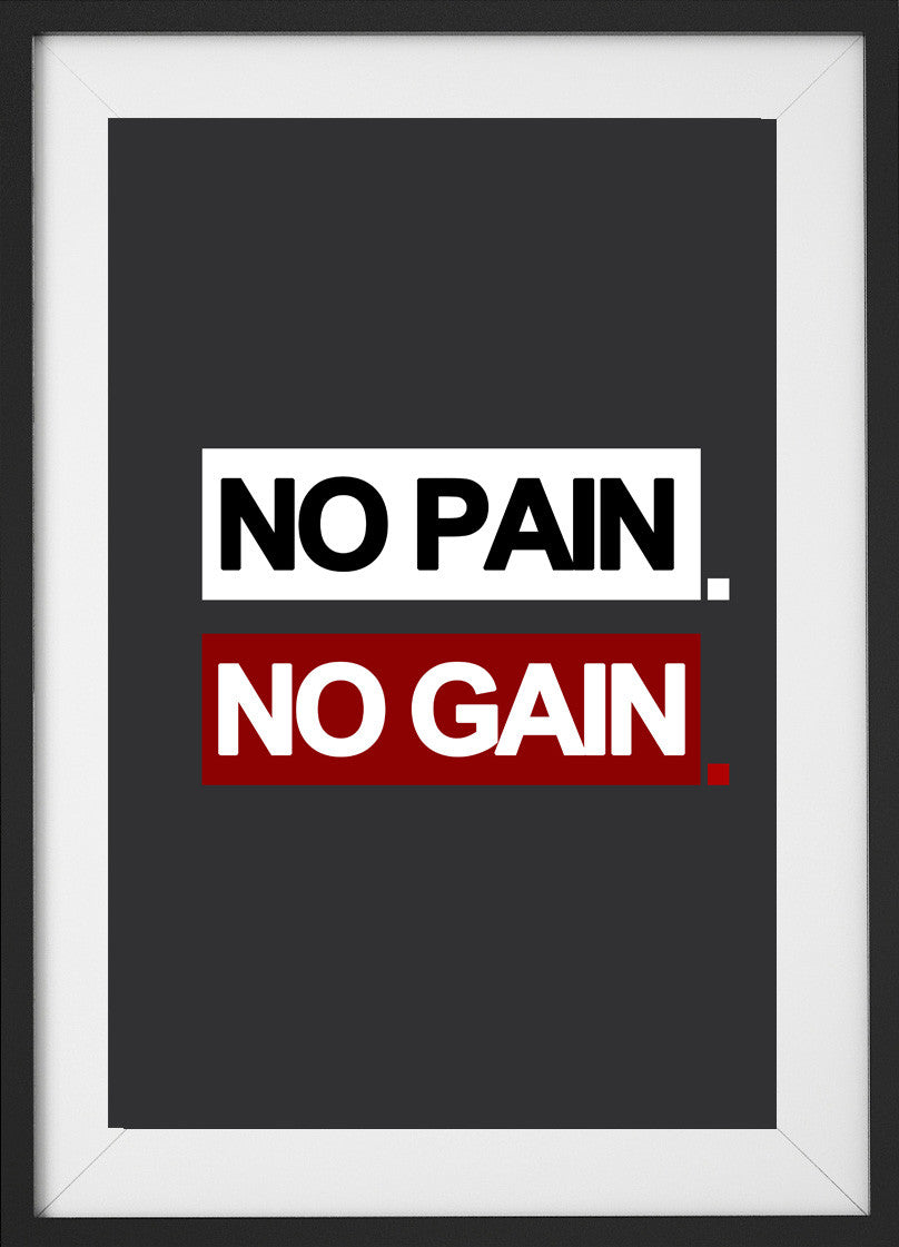 No pain. No gain. (Fitness Motivation) - QUOTATIUM