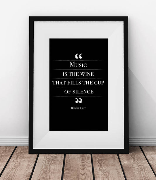 Music is the wine that fills the cup of silence. - QUOTATIUM