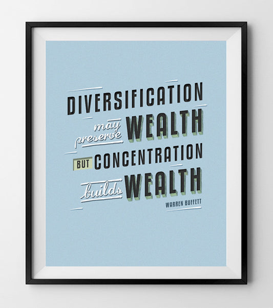 Diversification may preserve wealth.  (BLUE) - QUOTATIUM - 1