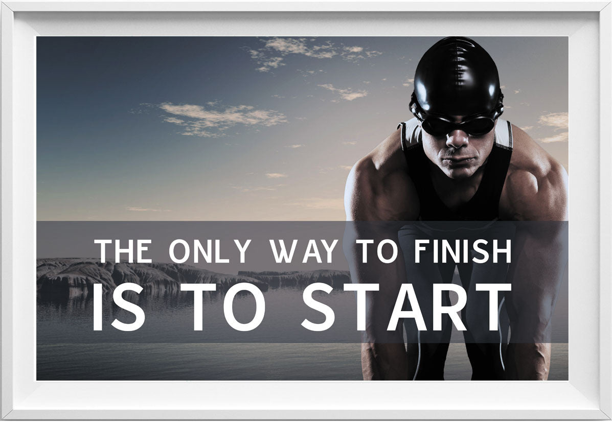 The only way to finish (Fitness motivation picture) -  fitness motivational poster